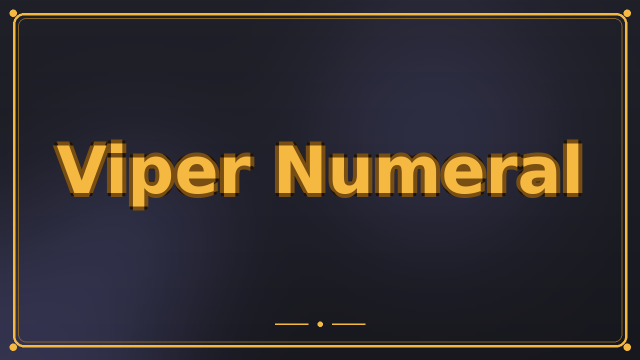 Viper Numeral