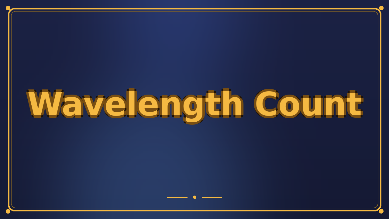 Wavelength Count